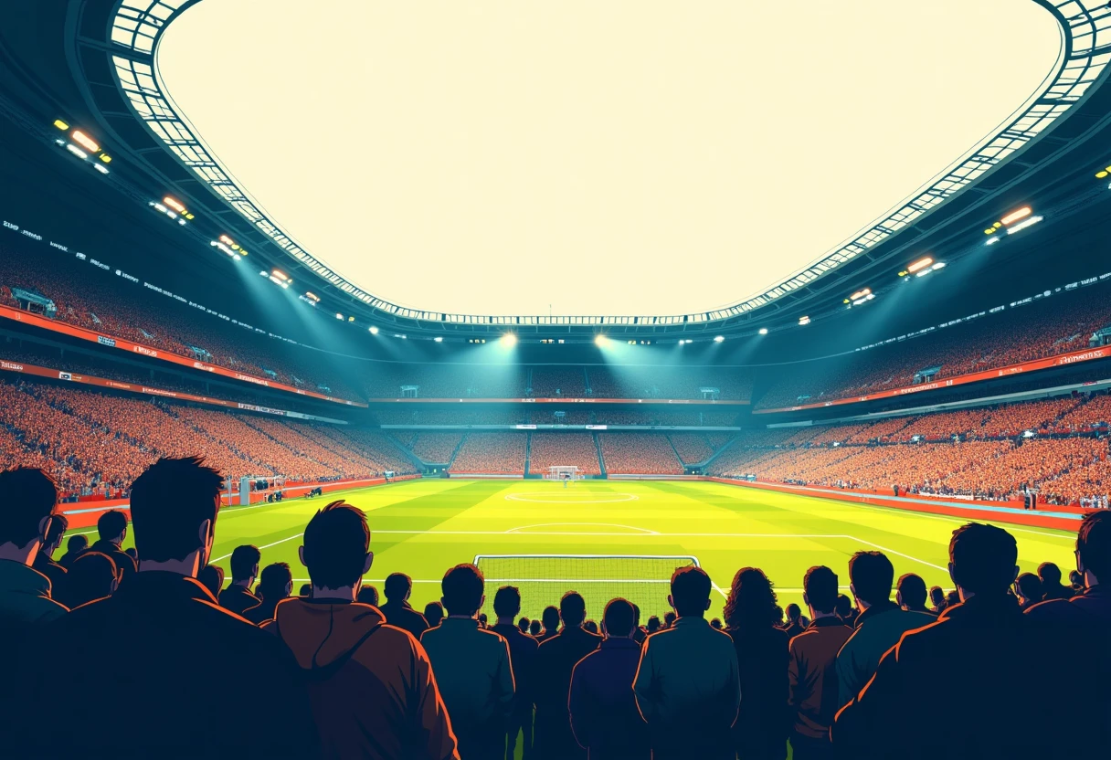 Intense Bundesliga match scene