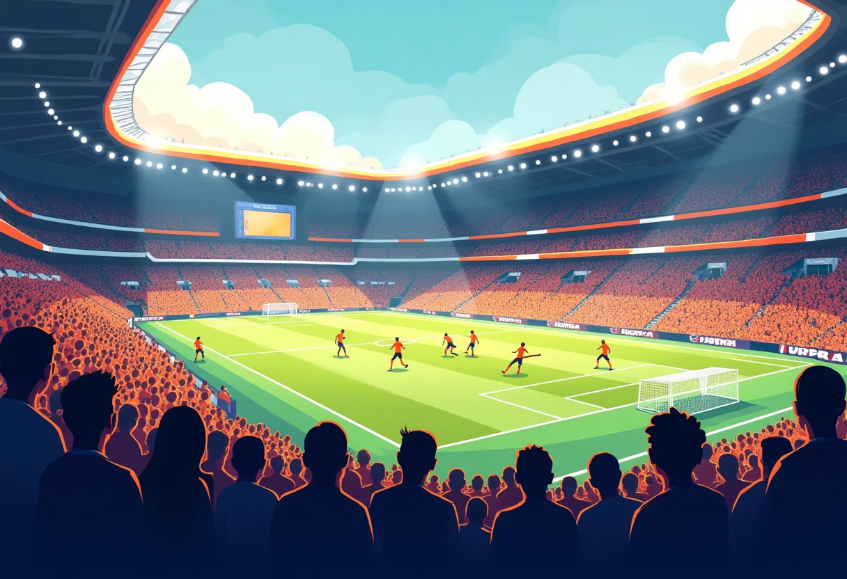 Fans de la Bundesliga attendant le coup d'envoi