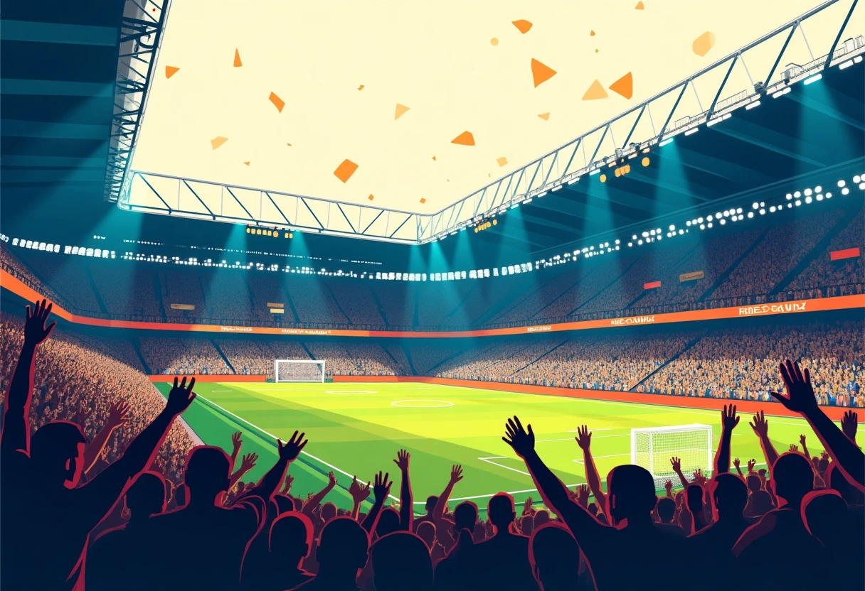 World Cup stadium filled with fans