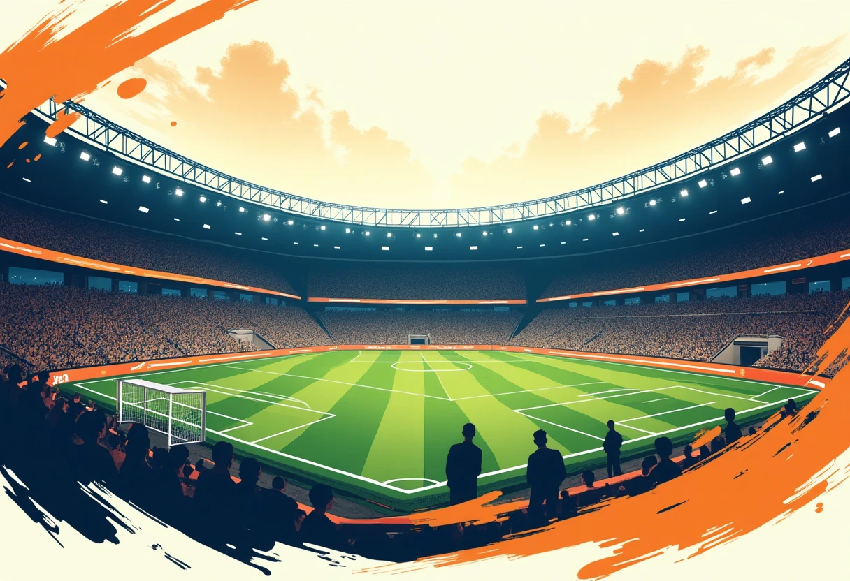 Campo da calcio visto dall'alto