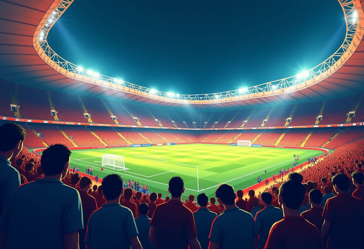 Stade de football dynamique