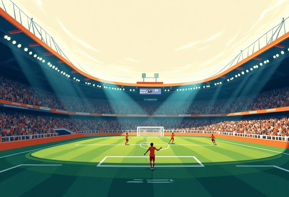 Calentamiento previo a un partido de fútbol