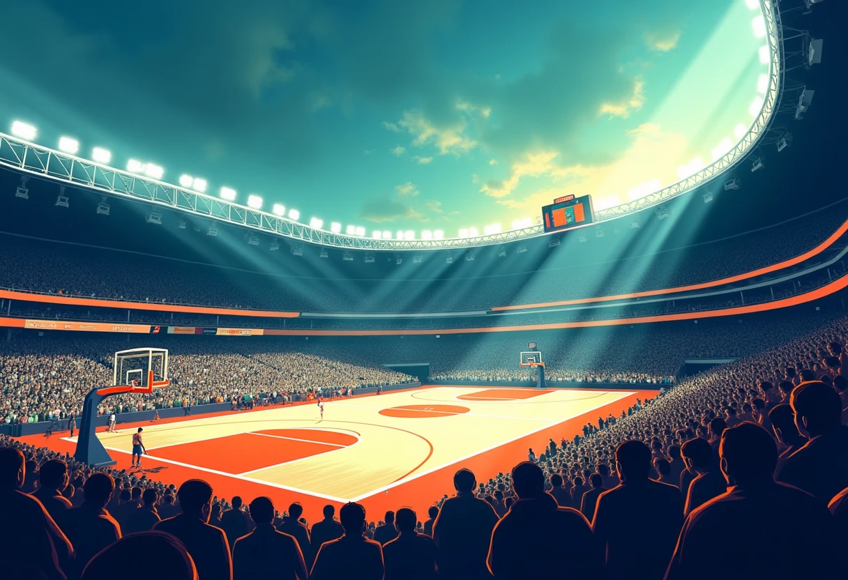 Stade NBA animé