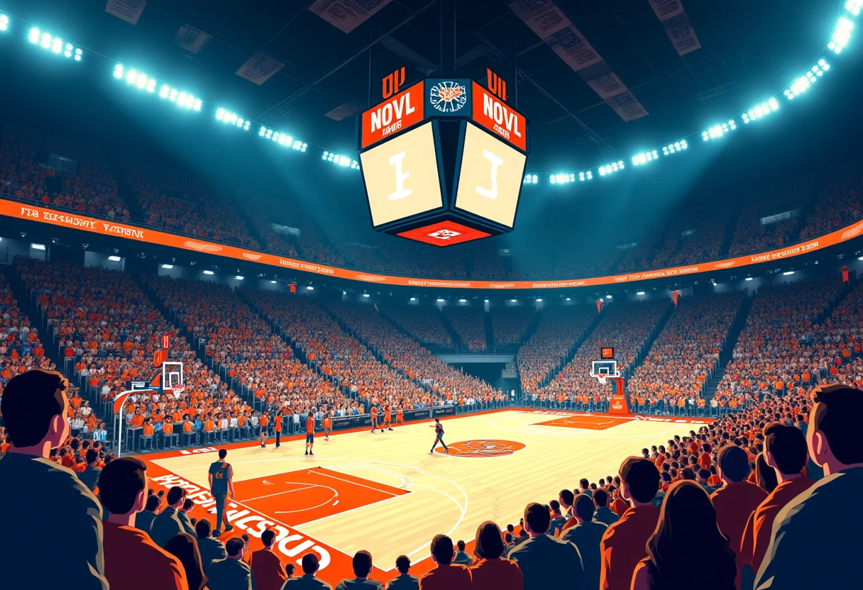NBA arena during a game