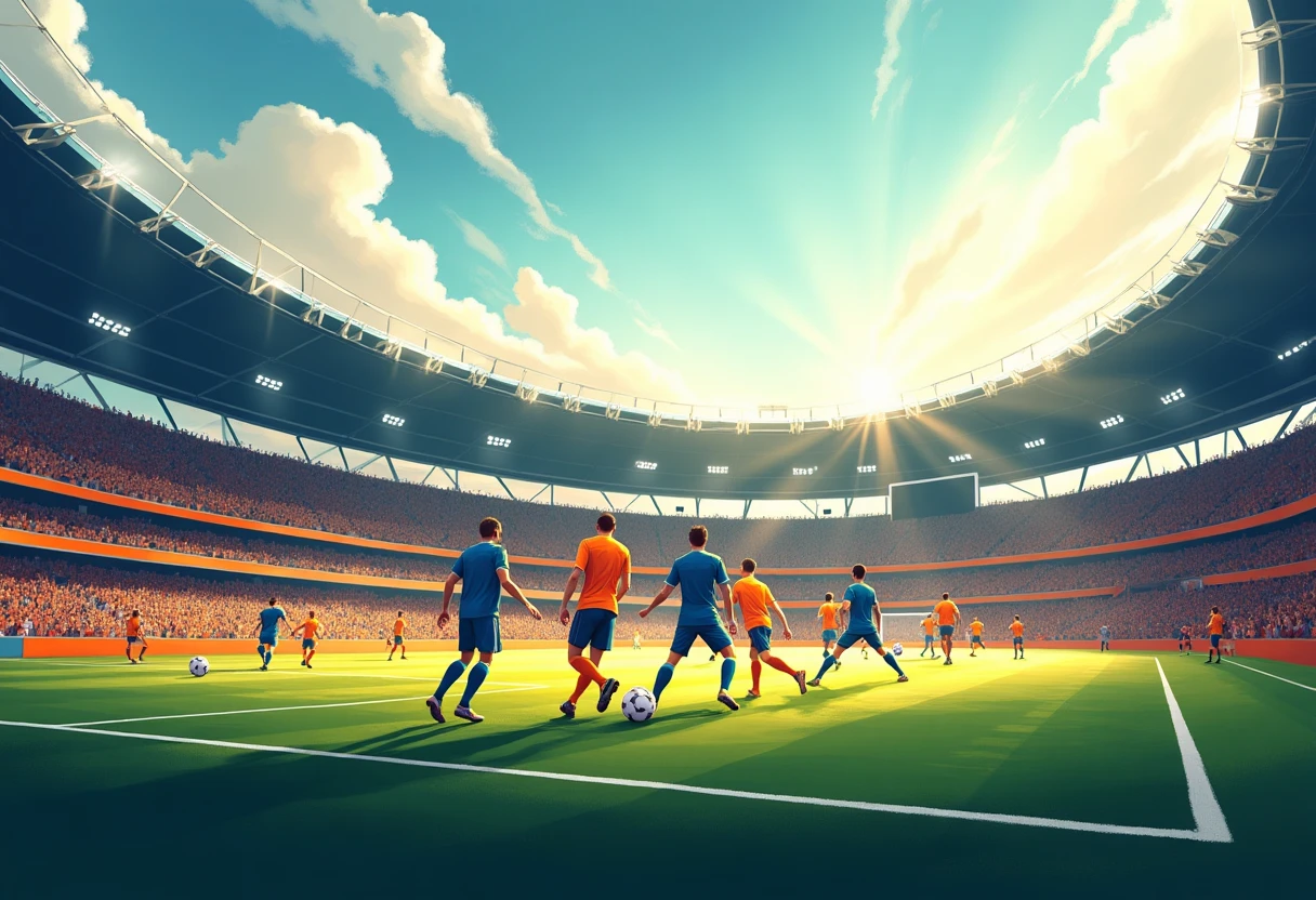 Atmosphere at a World Cup match