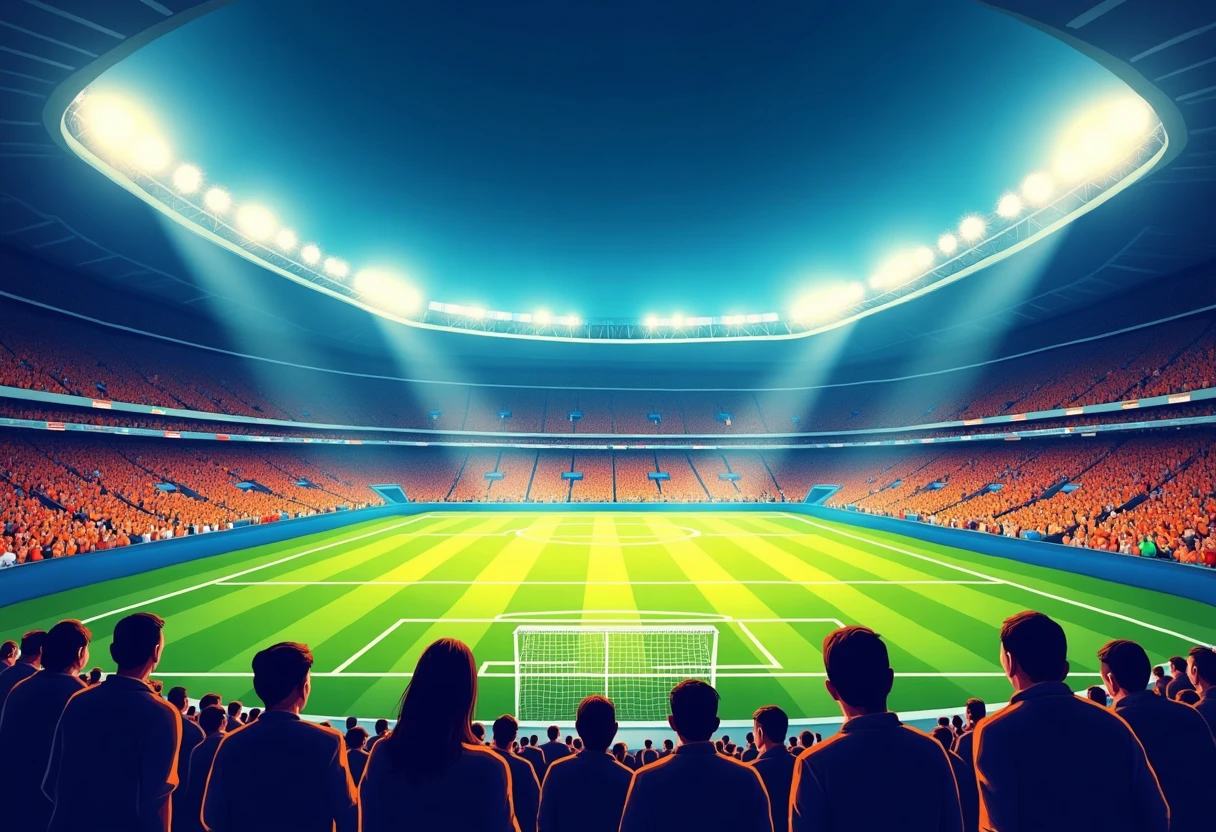 Vista del estadio en un partido de UEFA Champions League