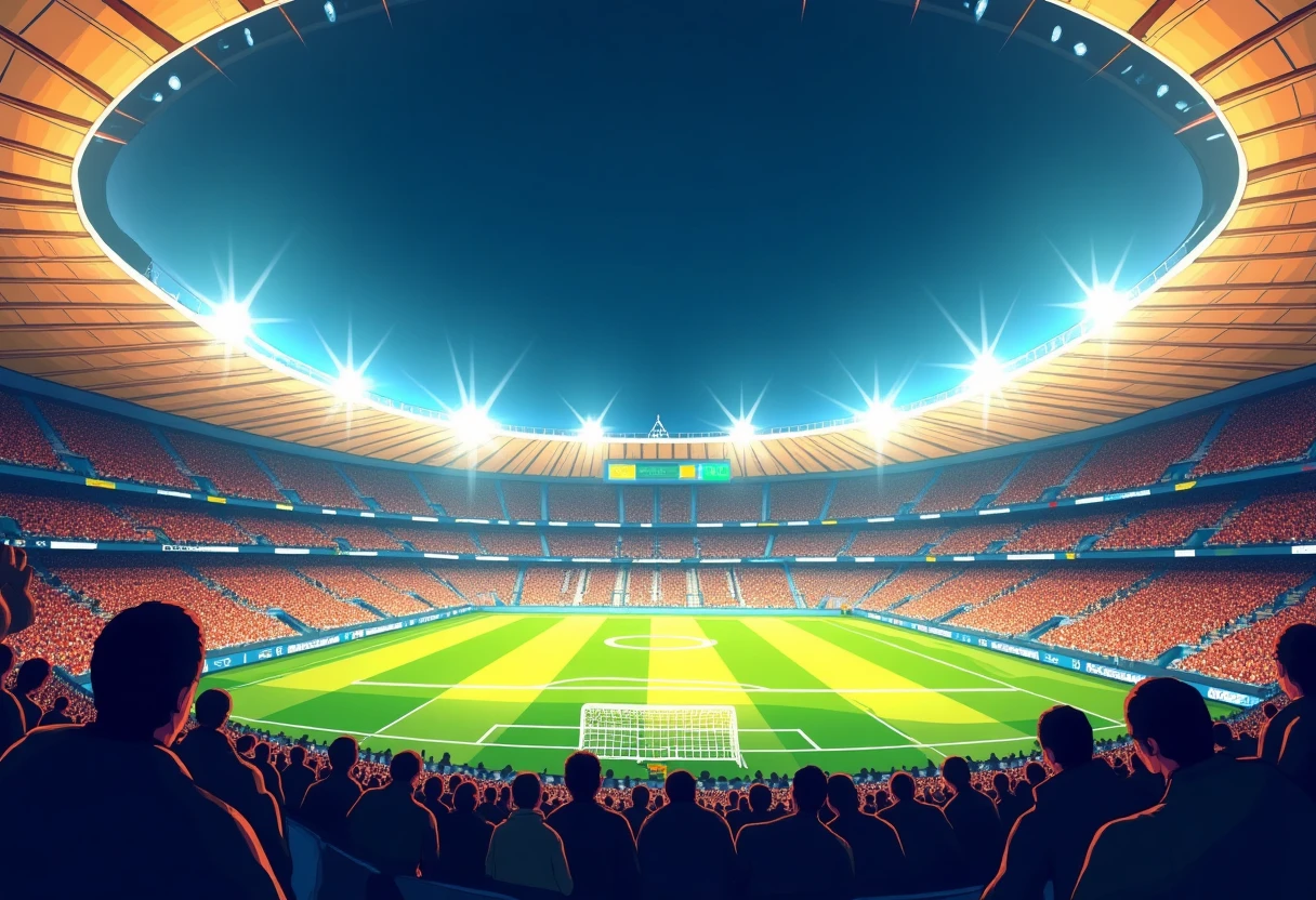 Estadio en cuartos de final de la Champions League