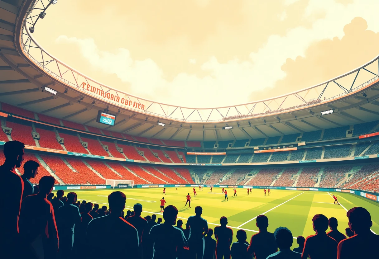 World Cup fans in stadium